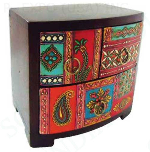 Hand Painted Wood Drawers 7"x6.25"