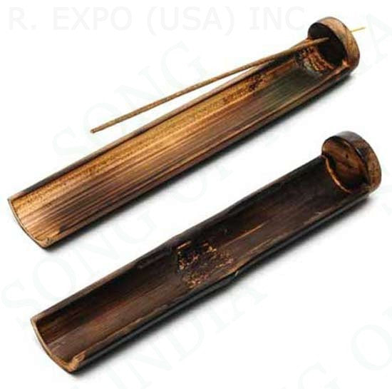 Burnt Bamboo Incense Burner