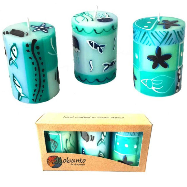 Hand Painted Votive Candles - Samaki Design