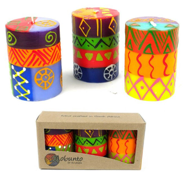 Hand Painted Votive Candles - Shahida Design